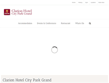 Tablet Screenshot of cityparkgrand.com.au